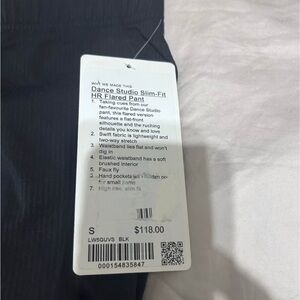 Lululemon Athletica Black Dance Studio Slim-Fit Pants